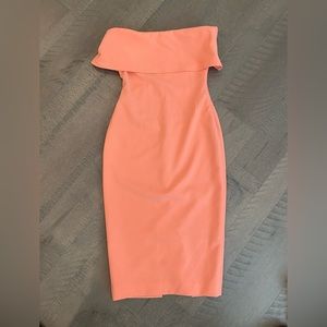 Peach likely dress